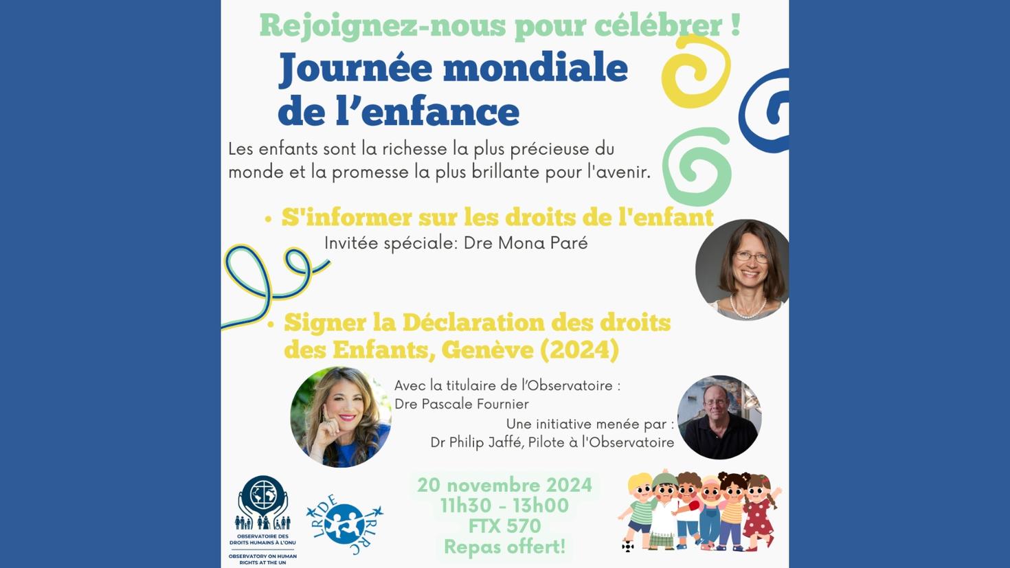 Journée mondiale de l'enfance 2024