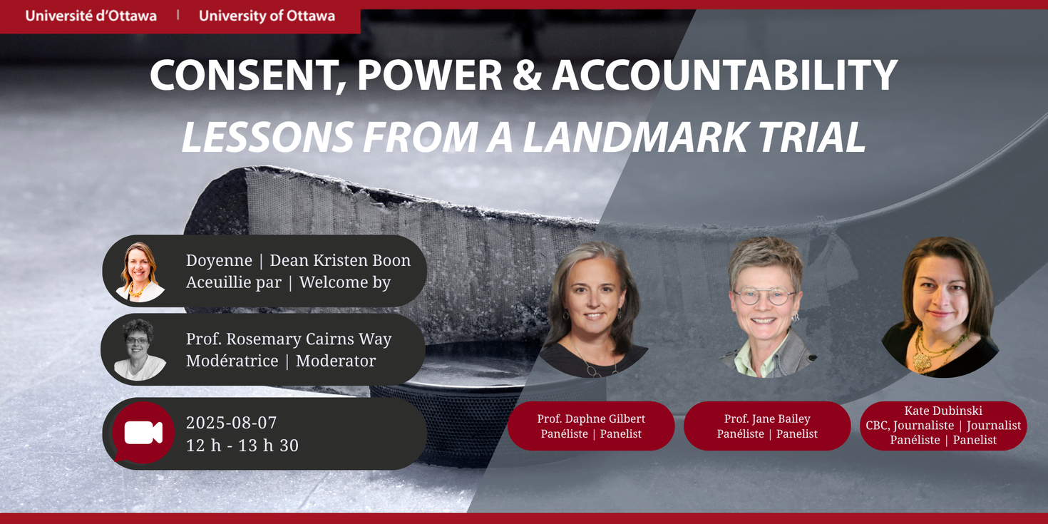 Event poster for Consent, Power & Accountability, a panel discussion.