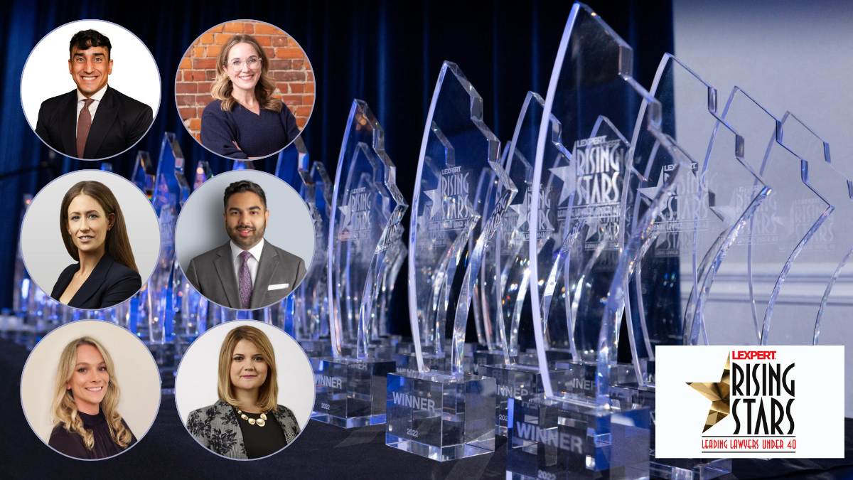 Seven alums honoured with Lexpert Rising Stars Awards