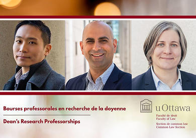Les professeurs YY Chen et Michael Pal et la professeureAmy Salyzyn