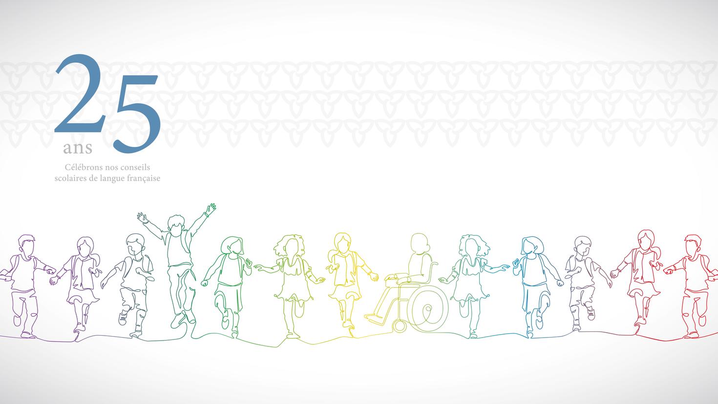 Dessin de 13 enfants joyeux