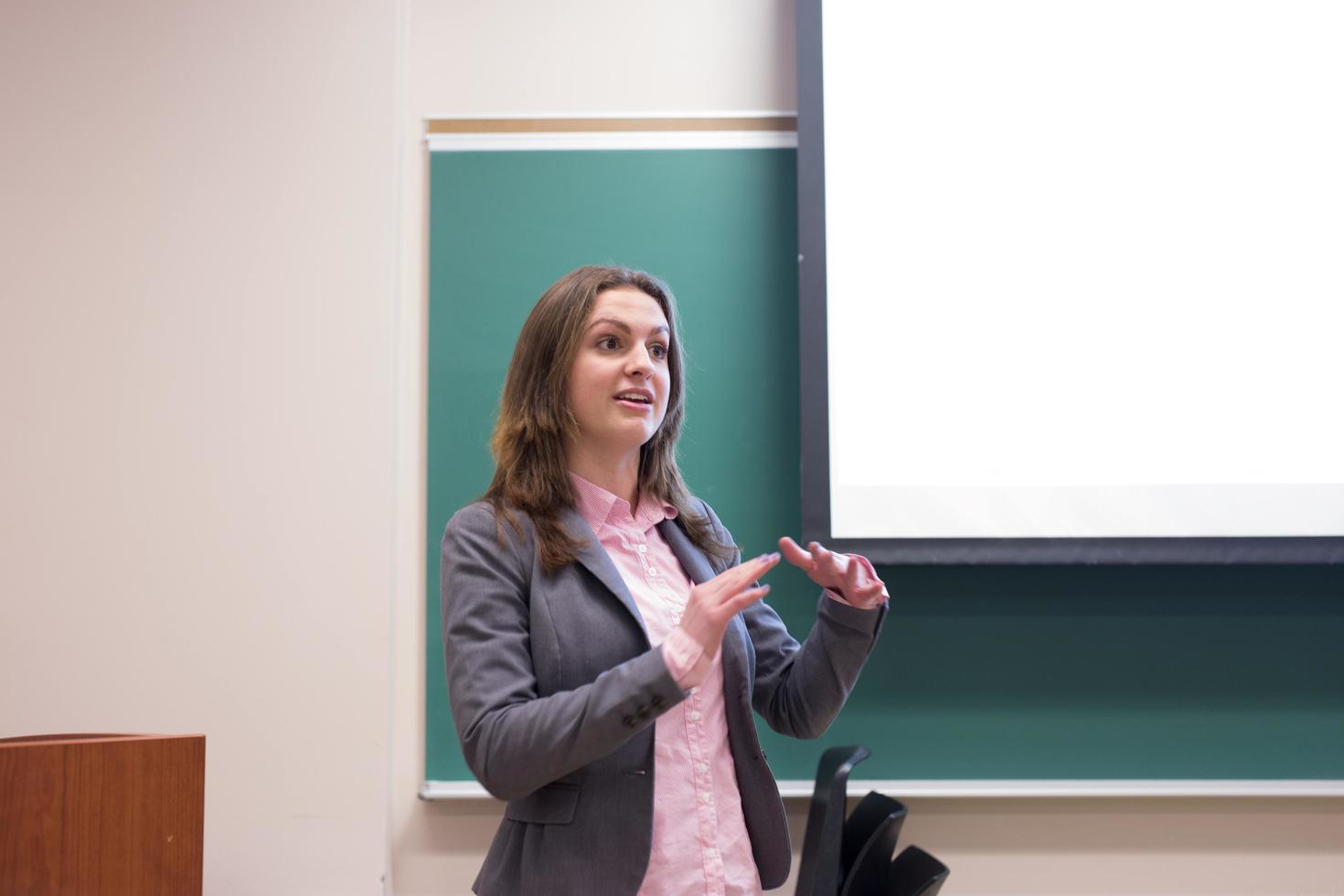 Professor giving a lecture