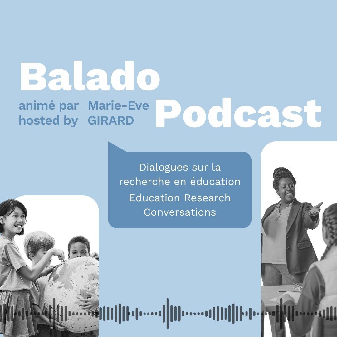 Affice du Balado Dialogues sur la recherche en éducation