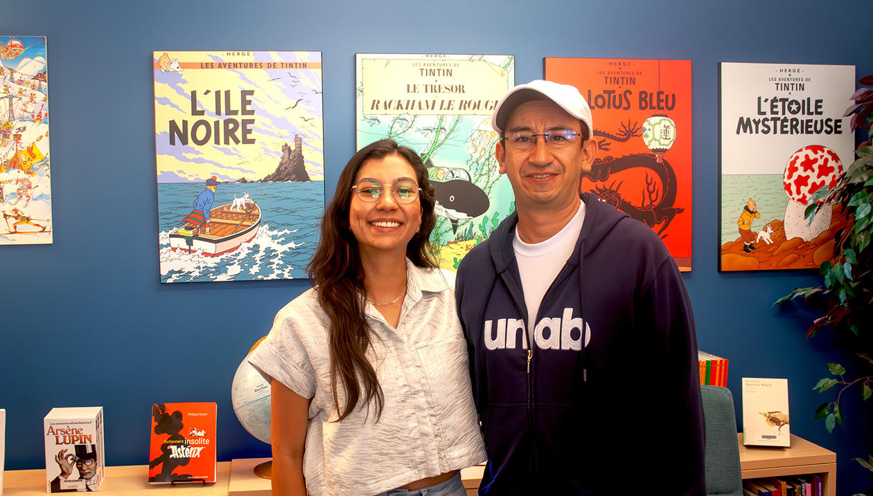 Fabio Leonardo Gomez Avila et Daniela Jaimes Cordero, étudiants du programme TIER
