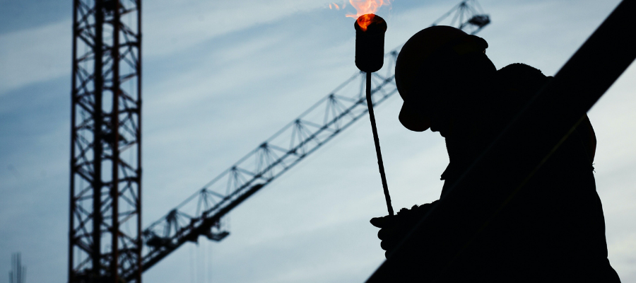 Ingénieur civil sur un site de construction