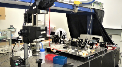 Biphotonics lab equipment.