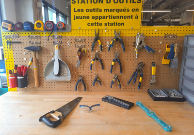 Poste de finition.