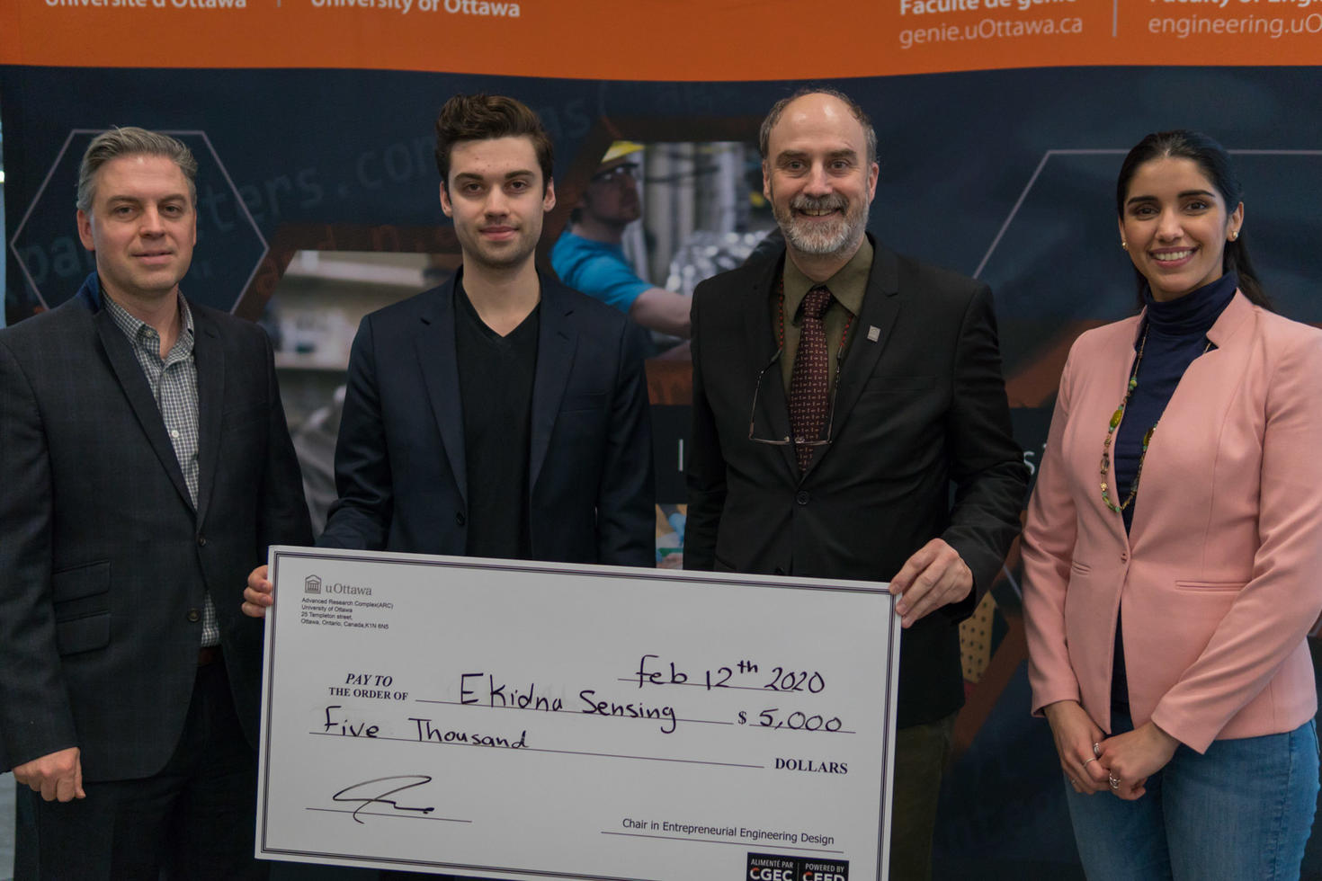 Le gagnant du concours de concepts entrepreneuriaux 2020