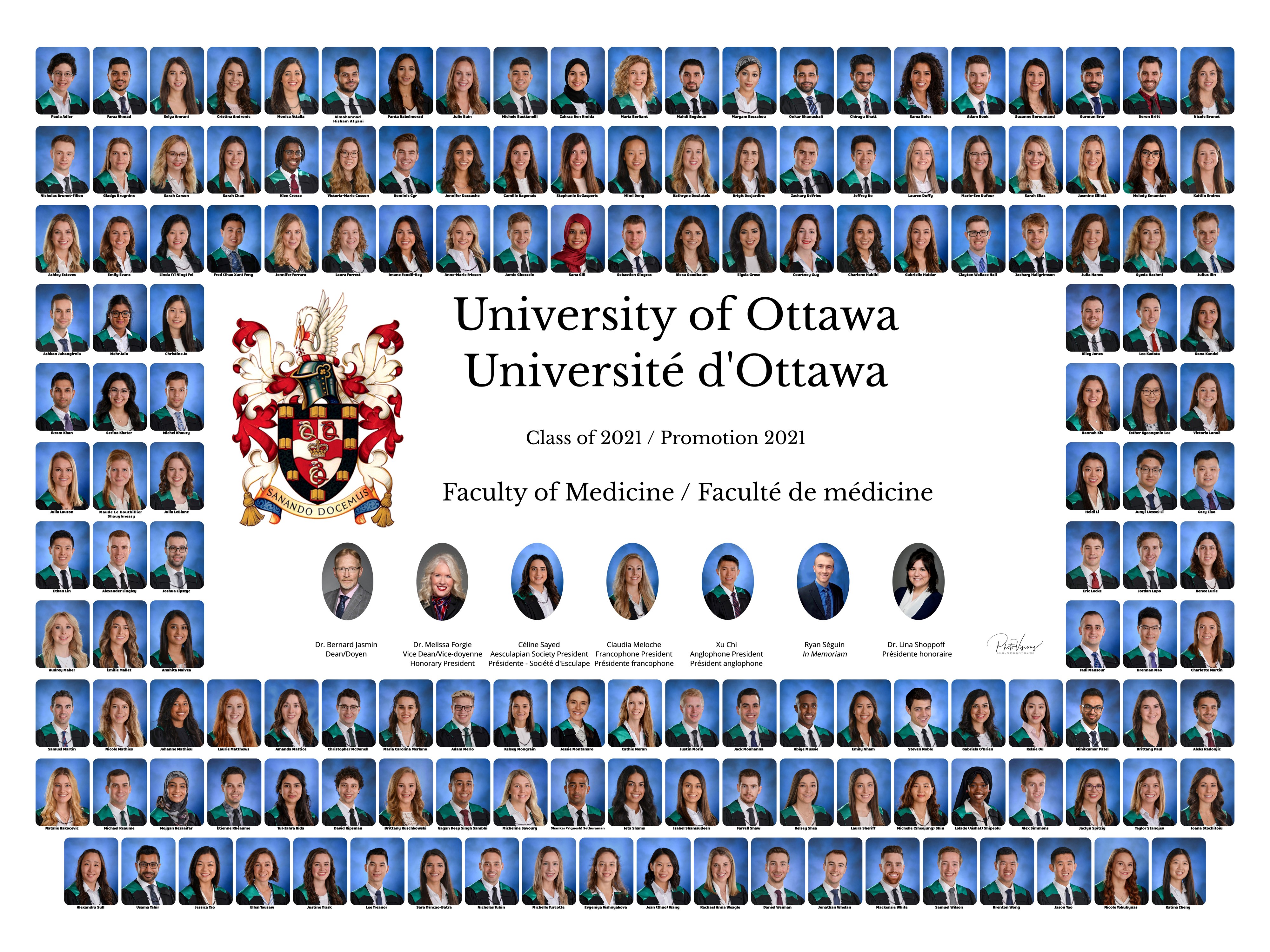Photo de classe des anciens élèves 2021