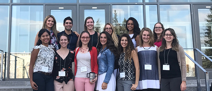 a group of students posing for a picture