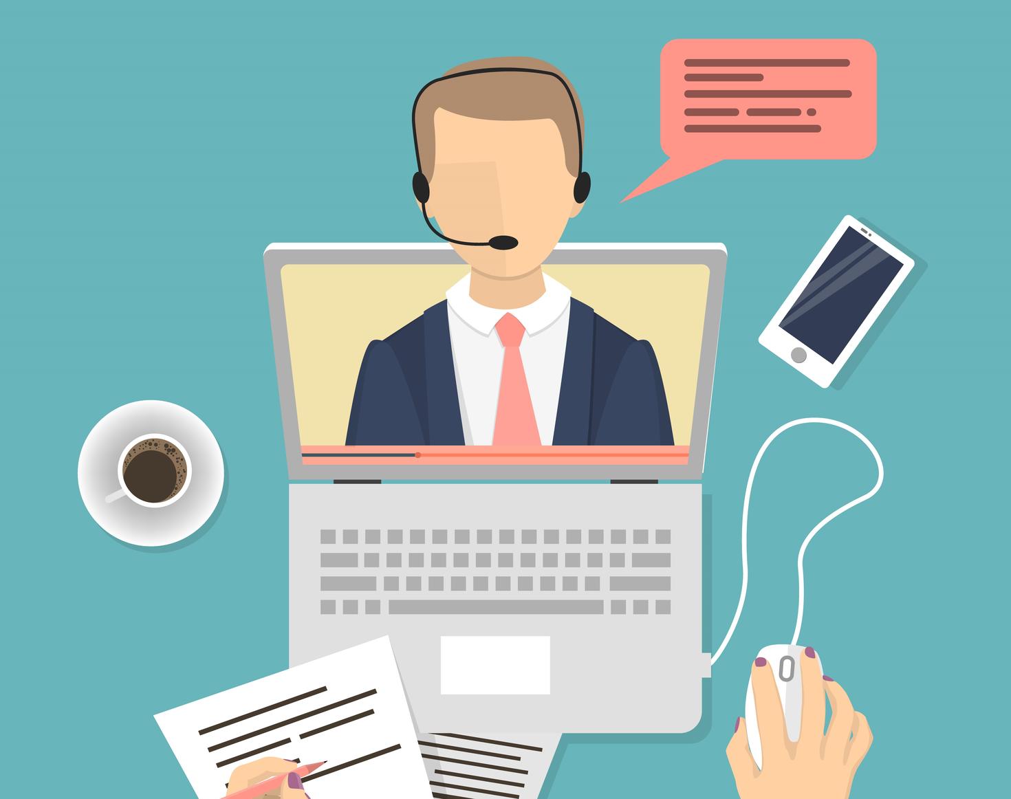 personne apprenant dans un ordinateur portable