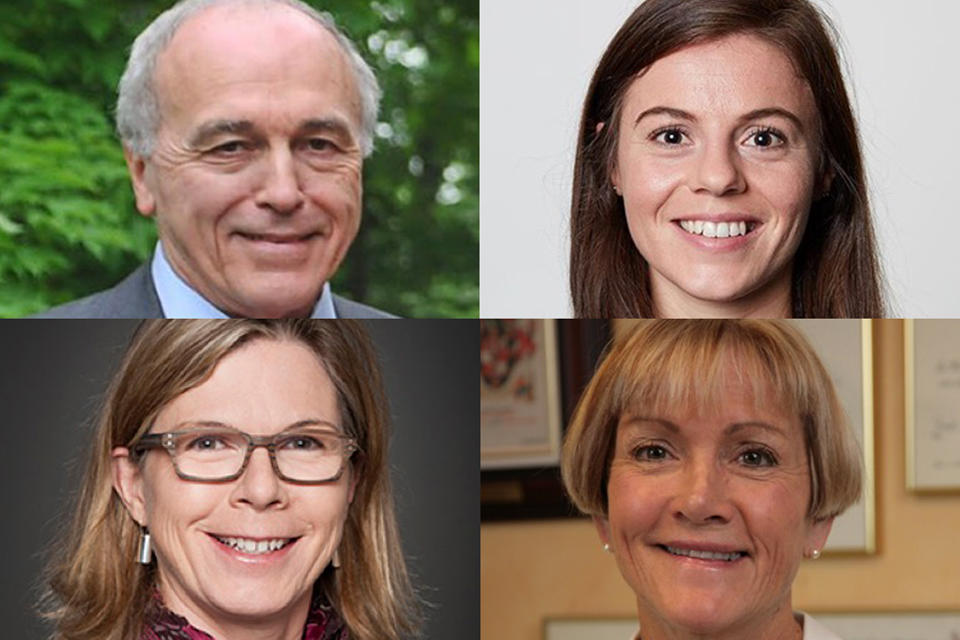 Dr Robert Dent, Dre Chantal Pileggi, Dre Ruth McPherson et Dre Mary-Ellen Harper