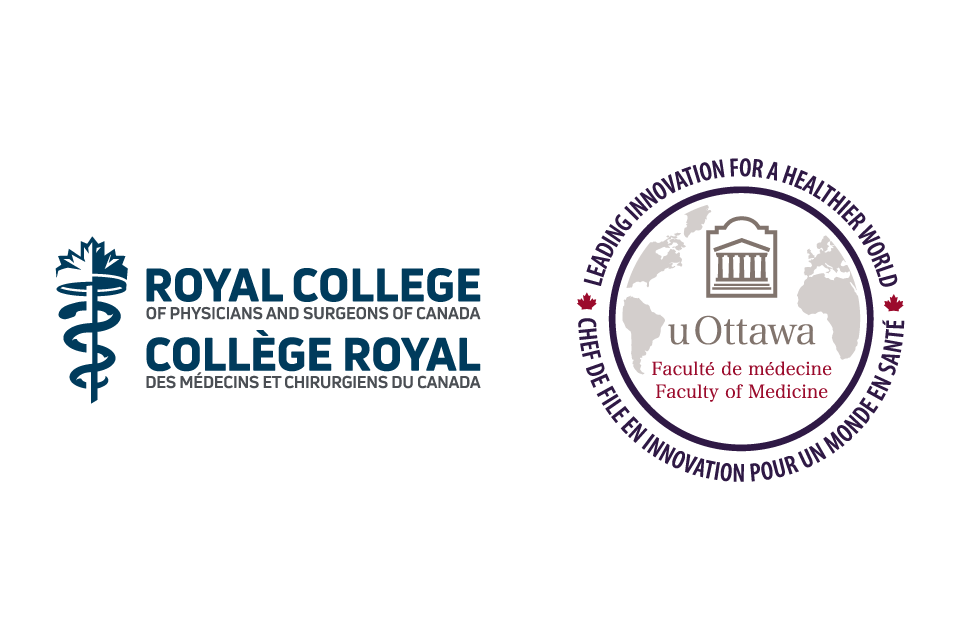 Logos du Collège royal des médecins et chirurgiens du Canada et de la Faculté de médecine de l'Université d'Ottawa