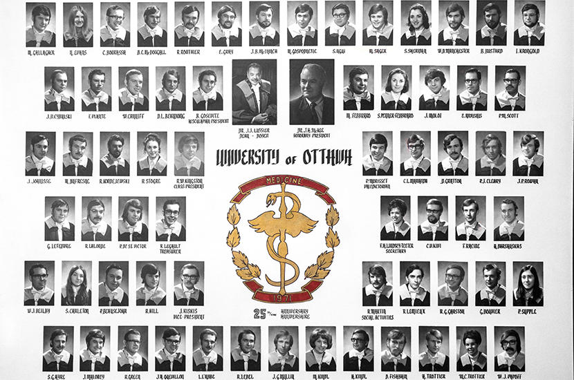 Cohorte 1971 de la Faculté de médecine de l’Université d’Ottawa
