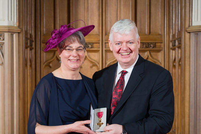Milroy and wife