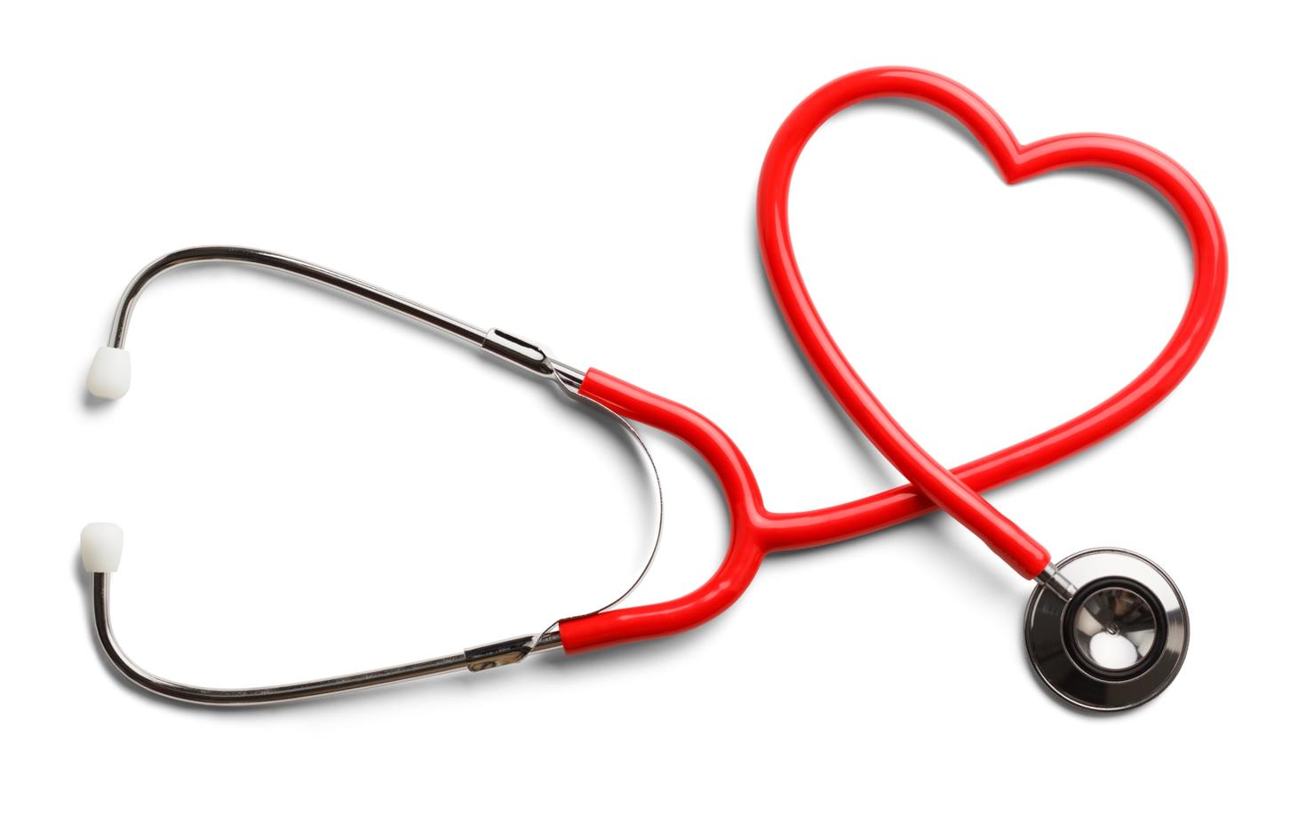 stethoscope en forme de coeur