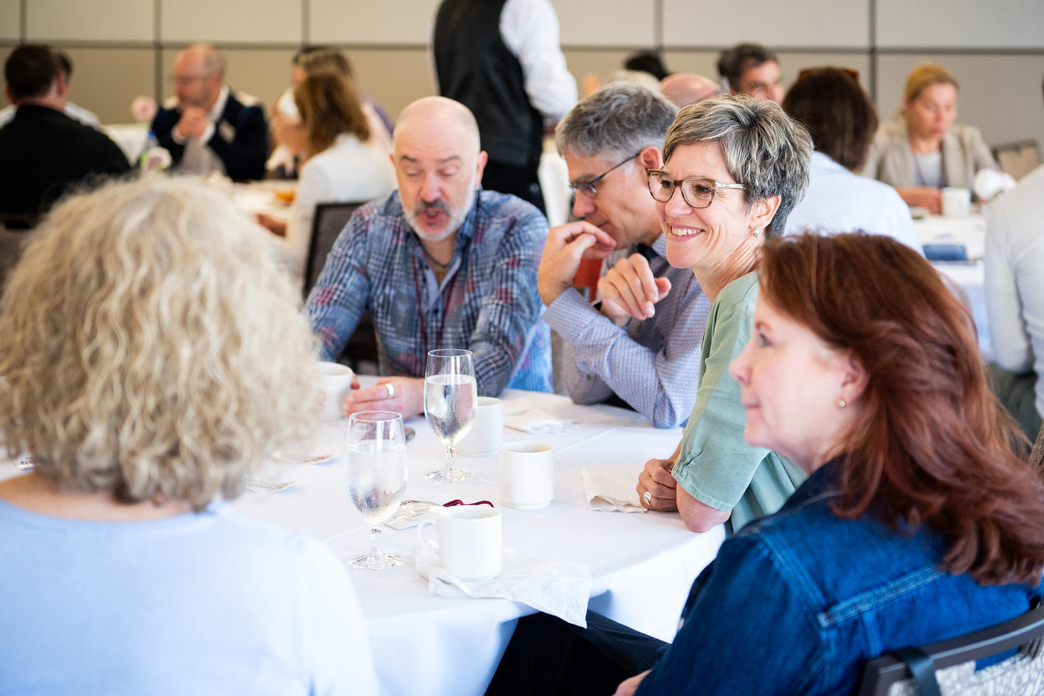 Malgré la difficulté de certains réveils, les sourires étaient toujours présents lors du brunch du dimanche.
