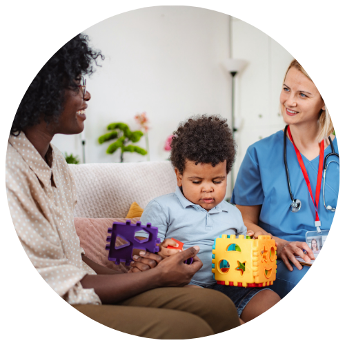 mère, enfant, docteur