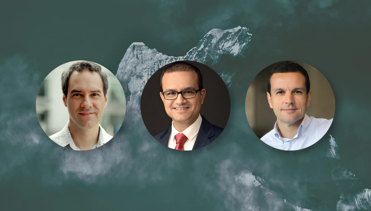 Les lauréats du Fonds Nouvelles frontières de la recherche 2025 de l'Université d'Ottawa. De gauche à droite, Jean-Michel Ménard, Arvind Mer et Fabio Variola. 