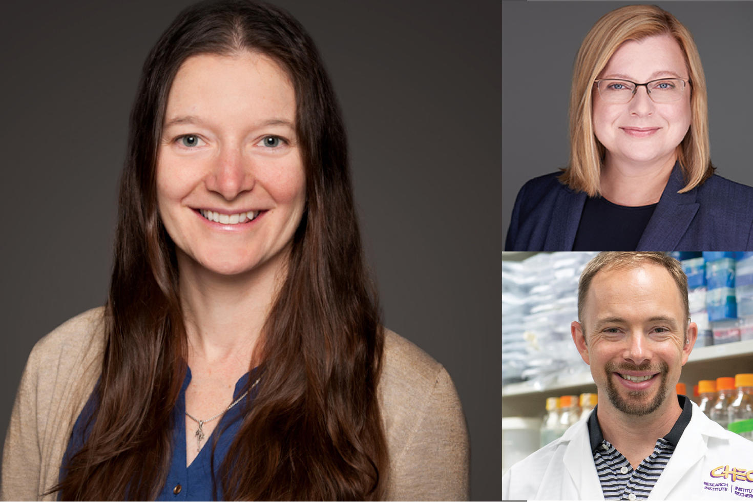 Les docteurs Marceline cote, Shawn Beug et katalina Toth