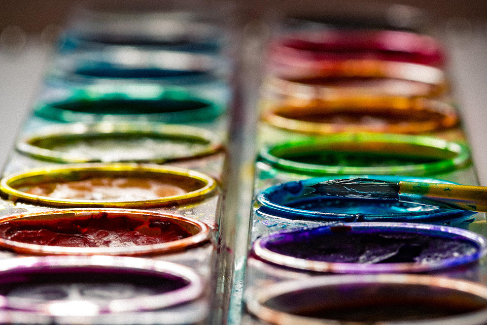 palette de peinture