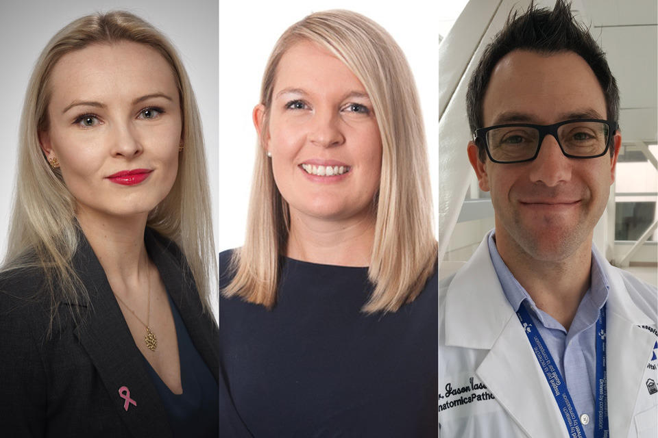 Dre Zuzanna Gorski (PGY-1), Dre Anthea Lafreniere (PGY-4) et Dr Jason Wasserman