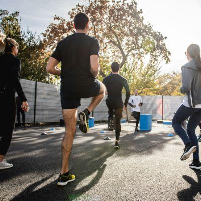 les humains qui font du sport