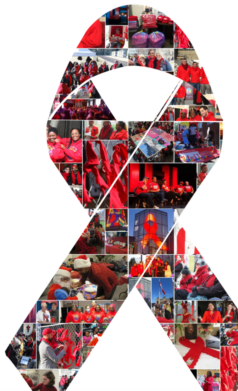 Collage de photos de l'événement consacré à la stratégie publique de lutte contre le VIH/SIDA le 6 mai