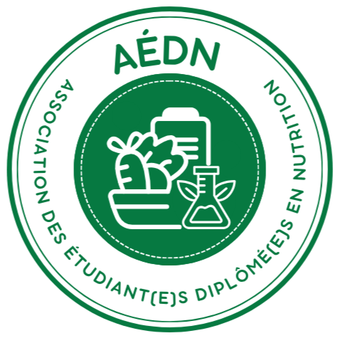 logo Association des étudiantes et étudiants diplômés en nutrition (AÉDN)