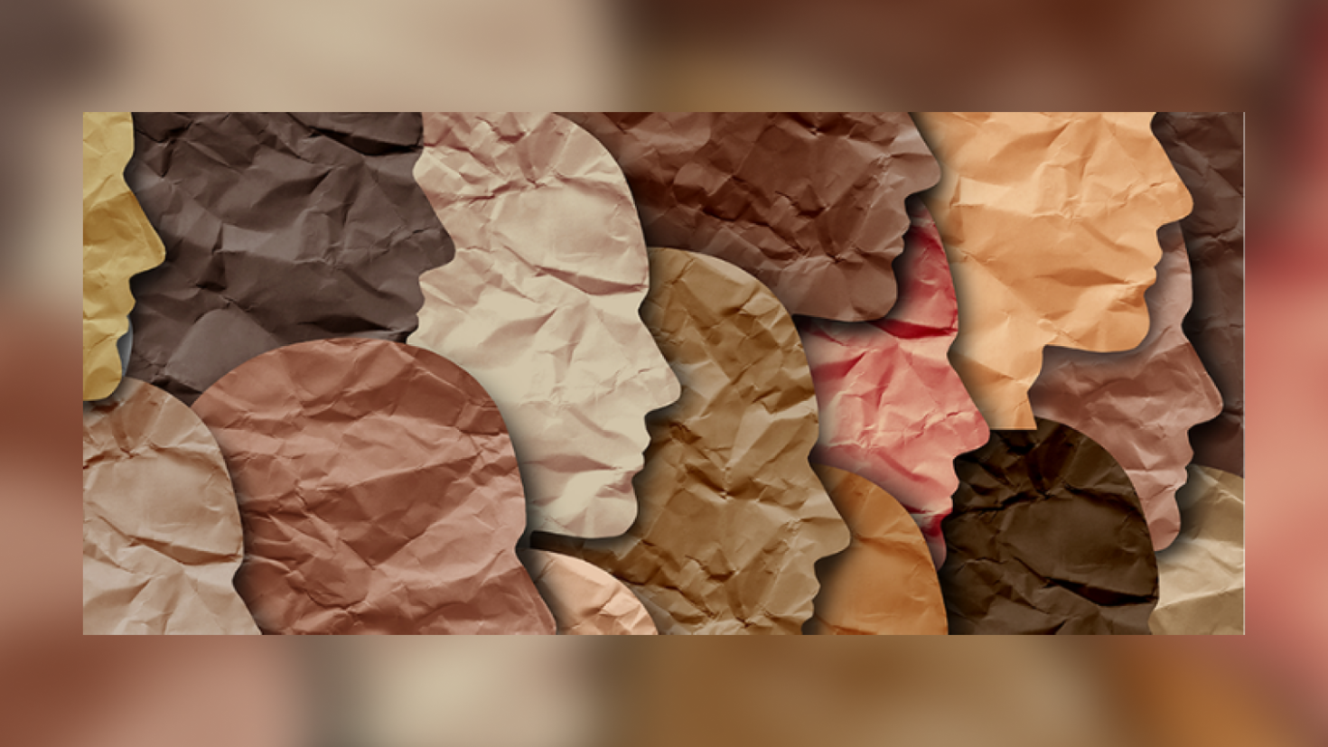 profils multicolores de personnes