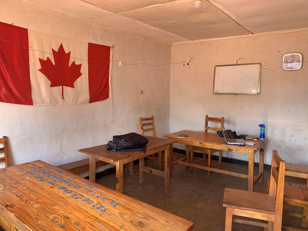 Un drapeau Canadien