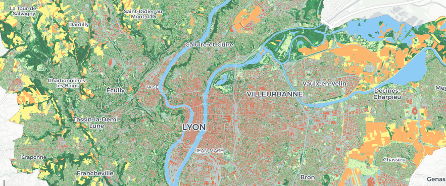 Lyon map