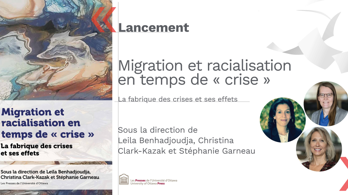 Affiche de l'événement : Migration et racialisation en temps de crise