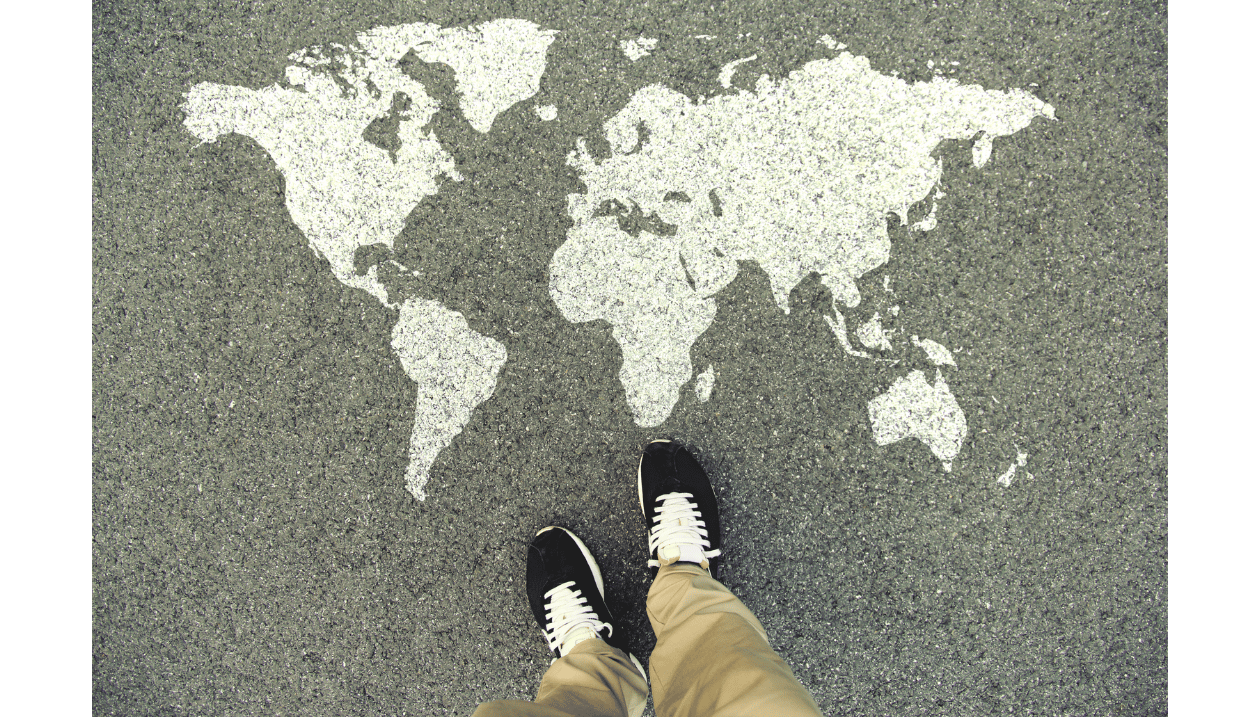 Une carte internationale