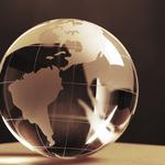 Glass Earth Globe