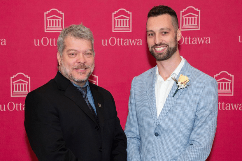 Louis Barriault, doyen à la Faculté des sciences et Patrick Nadeau.