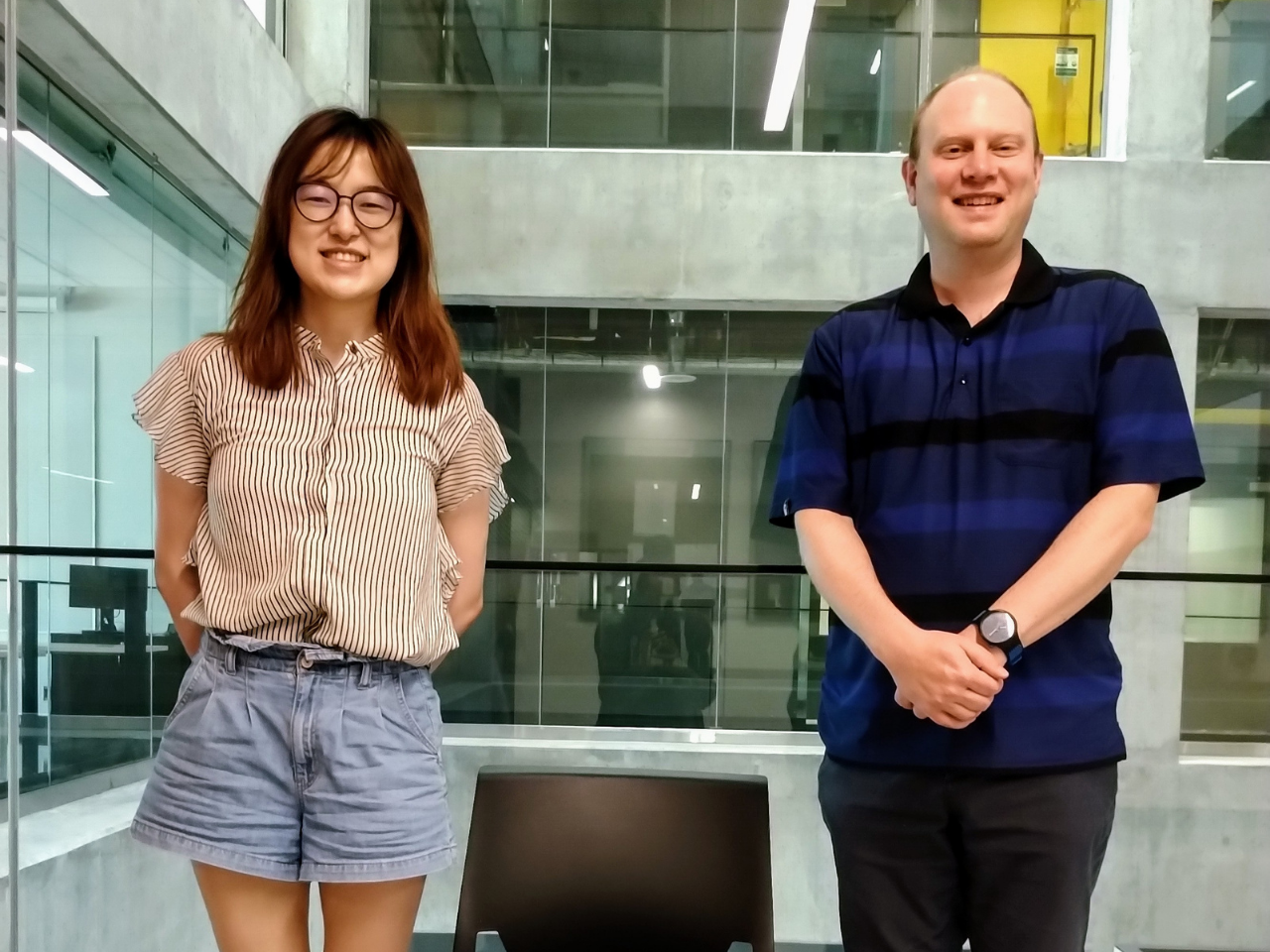 Yijue Xu et Professeur David Bryce
