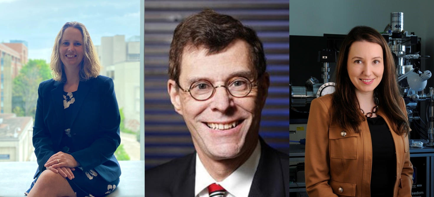 Professeurs Anne Broadbent, Robert Boyd et Adina Luican-Mayer