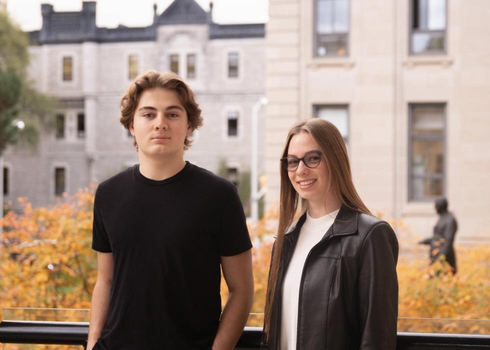 Nico Couton (à gauche) et Alexanne Lapierre (à droite).