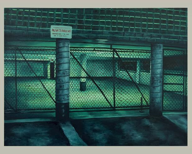 Private Property acrylic oil on canvas Painting