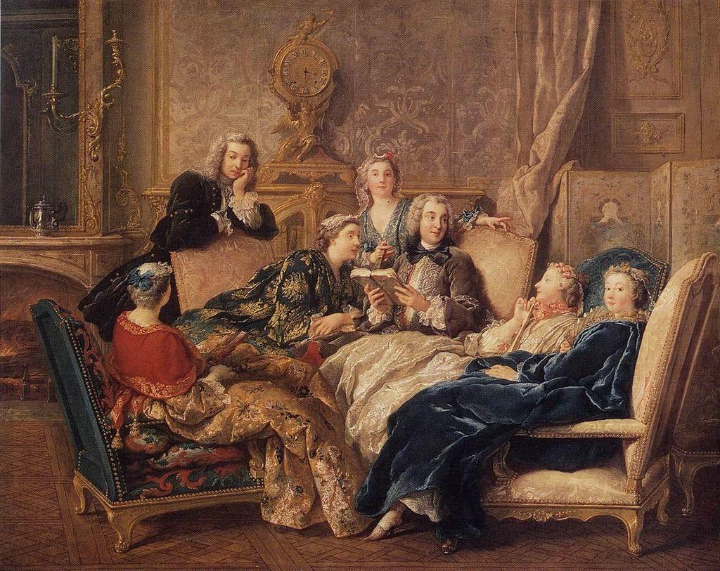 Lecture de Molière par Jean-François de Troy, vers 1728