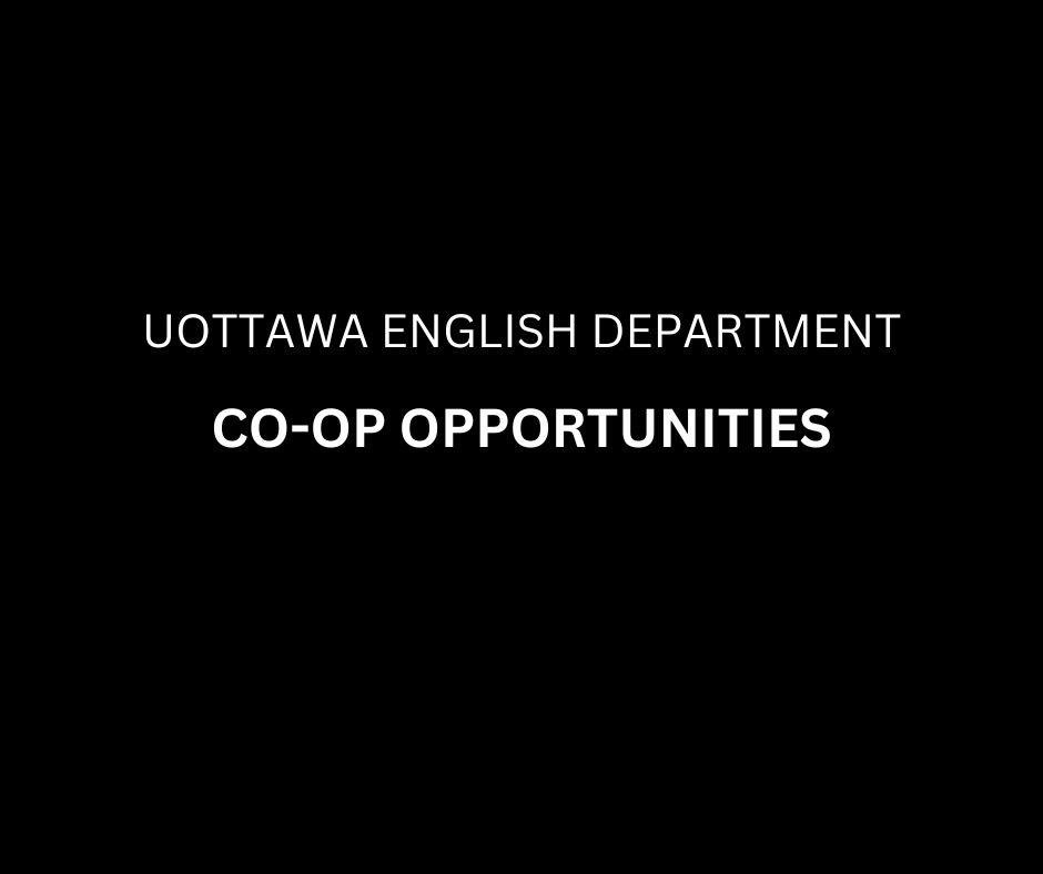 CO-OP ENGLISH DEPARTMENT