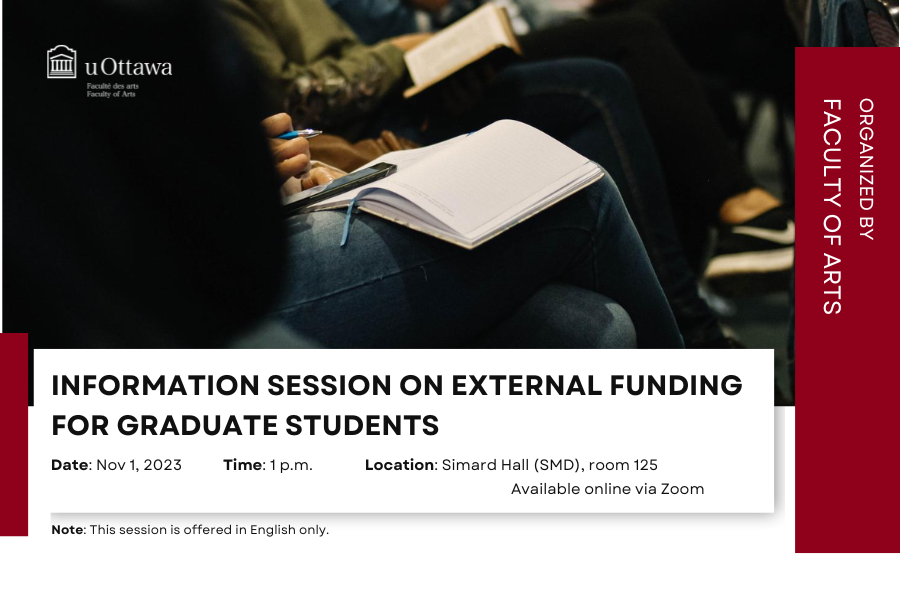 Information session on external funding for graduate students