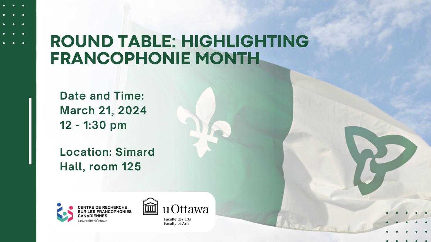 Round Table: Highlighting Francophonie Month