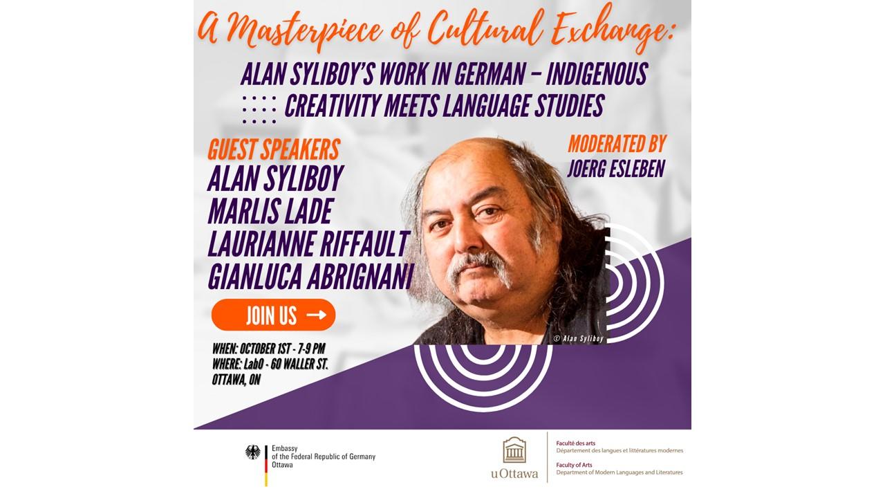 Alan Syliboy poster event
