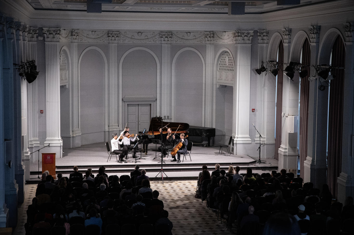 musicians at Tabaret with audience