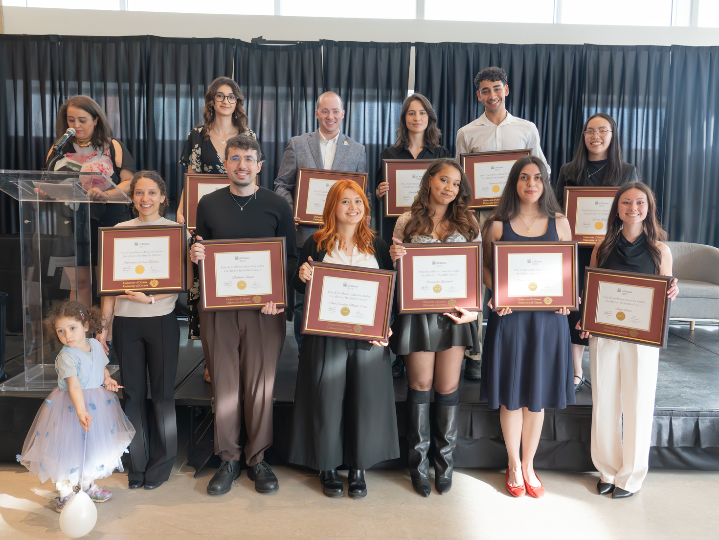 Group Photo of the Arts Student Awards of Excellence in Studies 2026 with the Vice Deans and the Dean