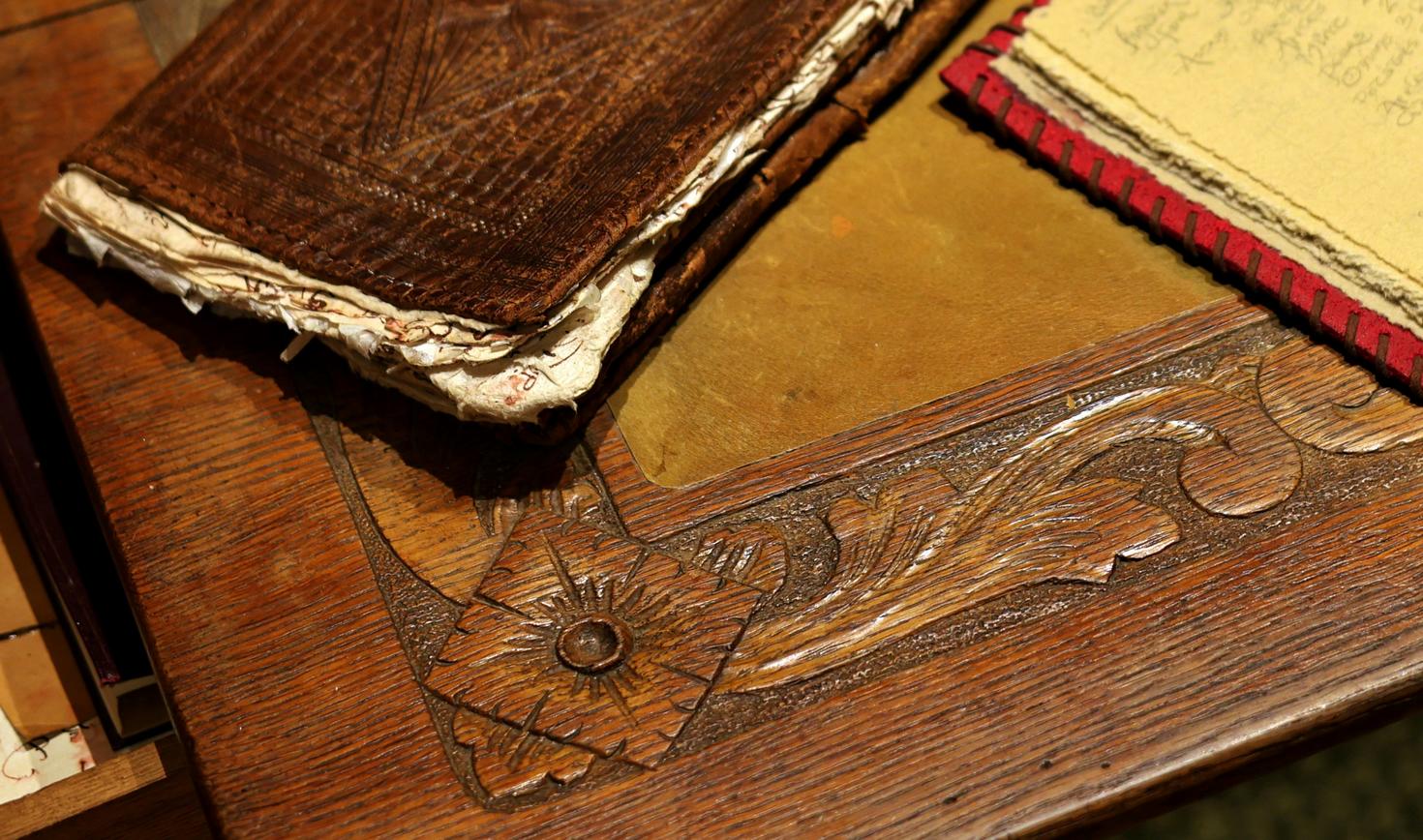 Old manuscript on a table