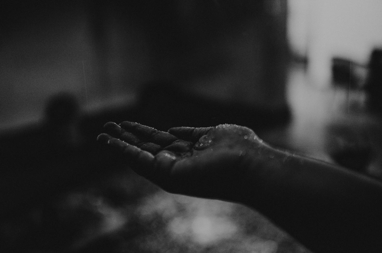 An outstretched hand