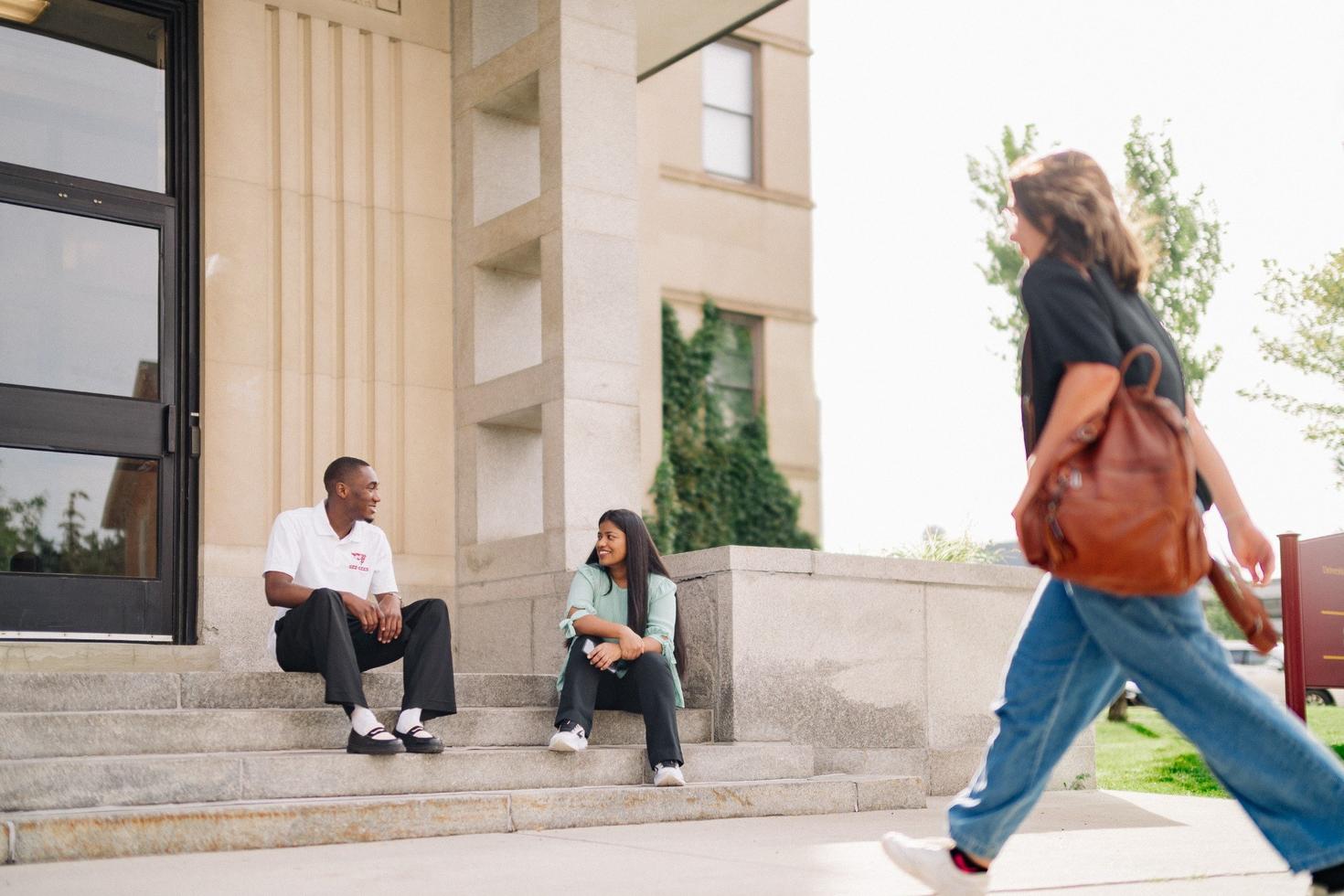 Student walking